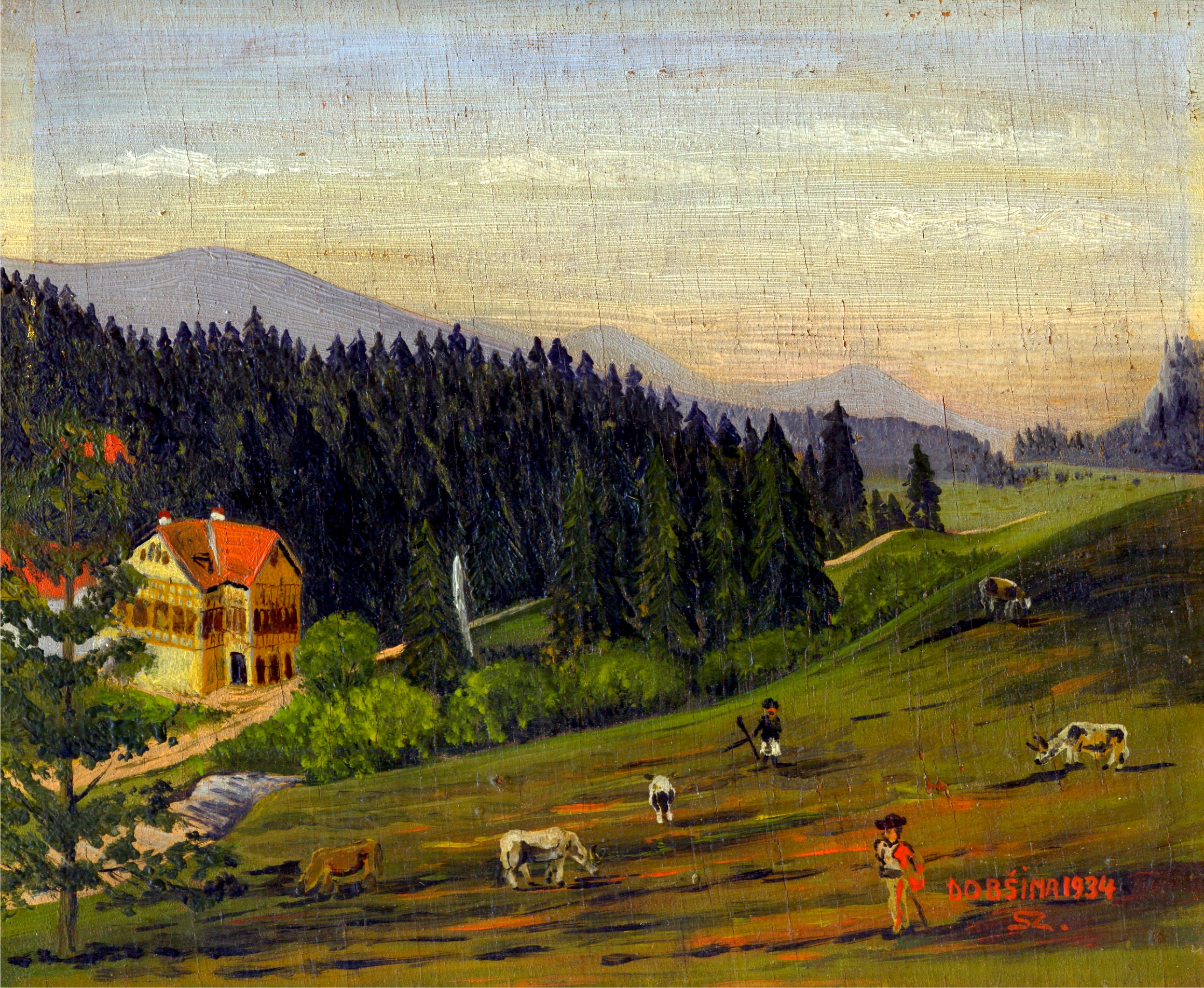 Starý hotel Dobš. ľ. jask. od Emy Pellionisovej -1934